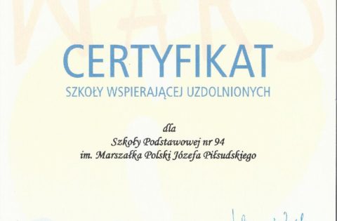 Certyfikat Wars i Sawa