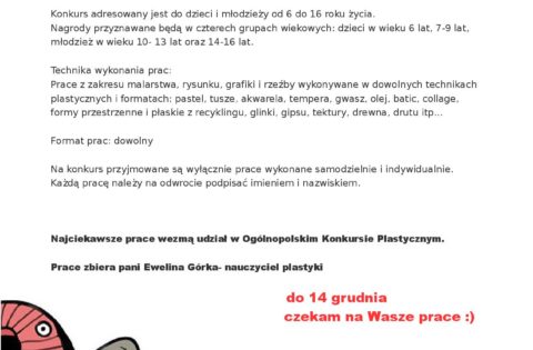 Ogólnopolski Konkurs Plastyczny