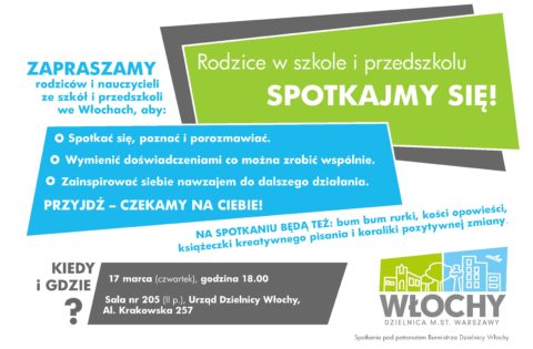 Rodzice w szkole i przedszkolu SPOTKAJMY SIĘ!