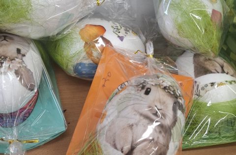 Starsi młodszym – klasa 4c w pomocy klasie 1c